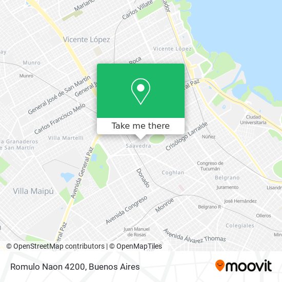 Romulo Naon  4200 map