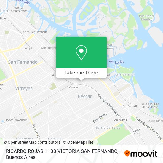 Mapa de RICARDO ROJAS 1100  VICTORIA  SAN FERNANDO