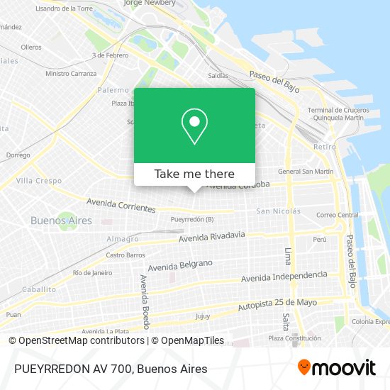 PUEYRREDON  AV  700 map