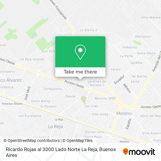 Ricardo Rojas al 3000   Lado Norte   La Reja map
