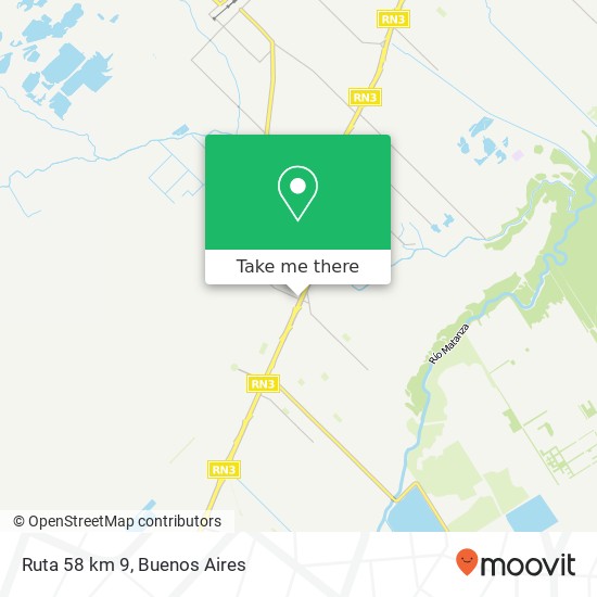 Ruta 58 km 9 map