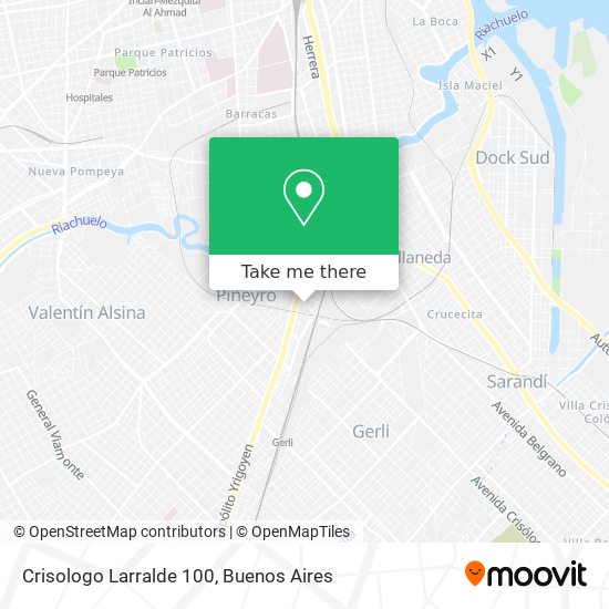 Crisologo Larralde 100 map
