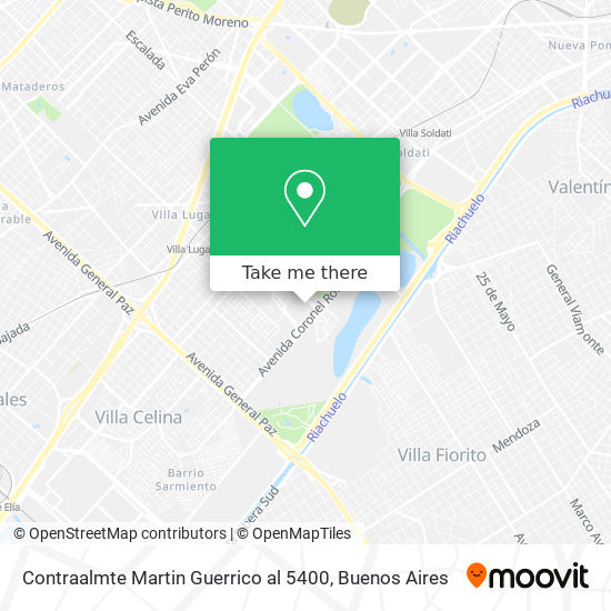 Contraalmte  Martin Guerrico al 5400 map