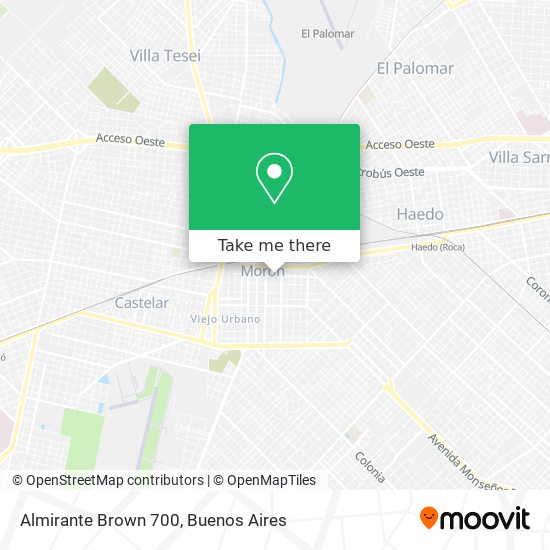 Almirante Brown 700 map