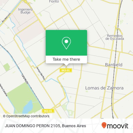 JUAN DOMINGO PERON 2105 map