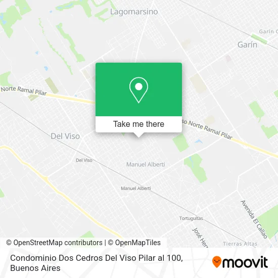 Mapa de Condominio Dos Cedros   Del Viso   Pilar al 100