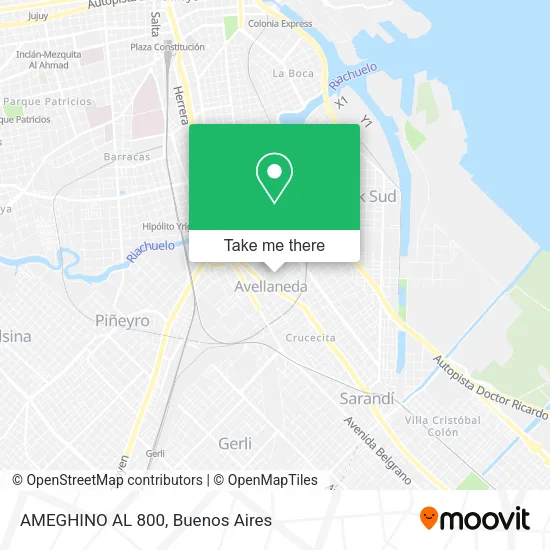 AMEGHINO AL 800 map