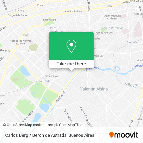 Mapa de Carlos Berg / Berón de Astrada