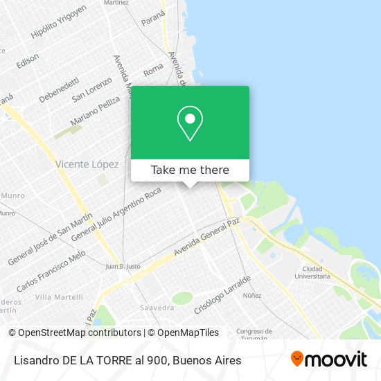 Lisandro DE LA TORRE al 900 map