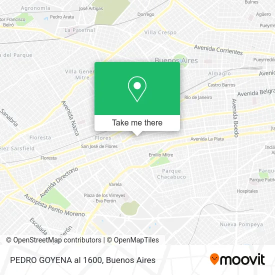 Mapa de PEDRO GOYENA al 1600