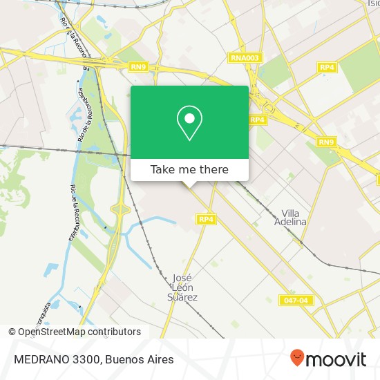 MEDRANO 3300 map