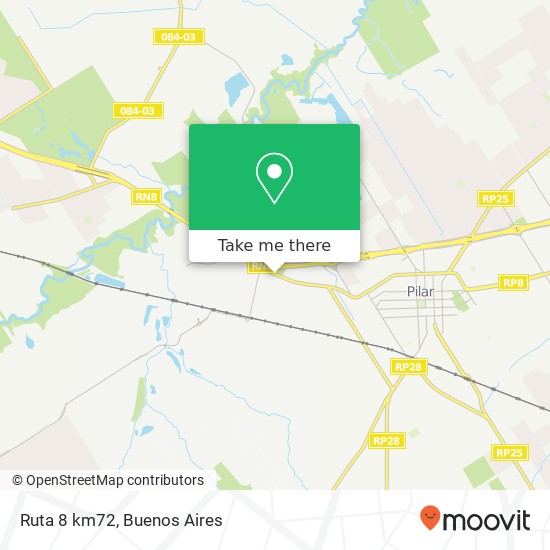 Ruta 8 km72 map