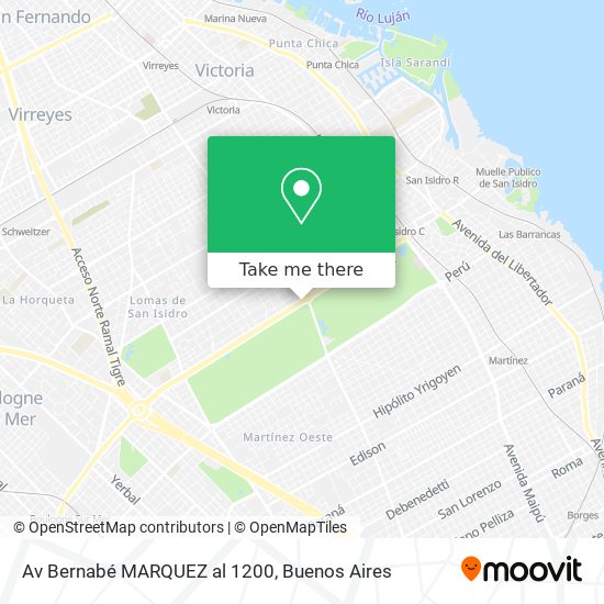 Av  Bernabé MARQUEZ al 1200 map