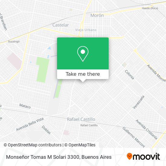 Mapa de Monseñor Tomas M Solari 3300