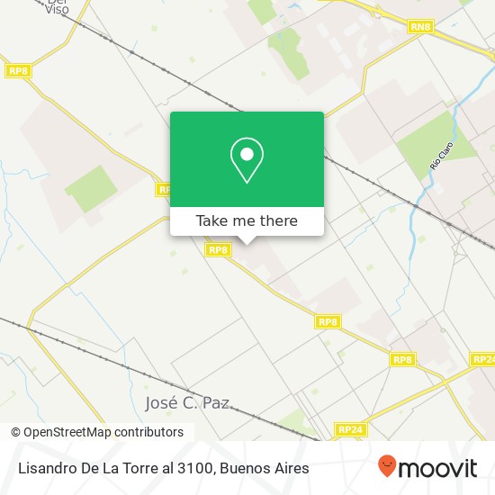 Lisandro De La Torre al 3100 map