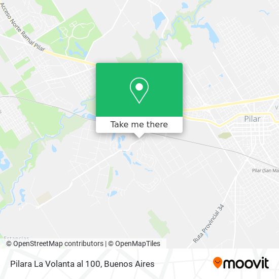 Pilara  La Volanta al 100 map