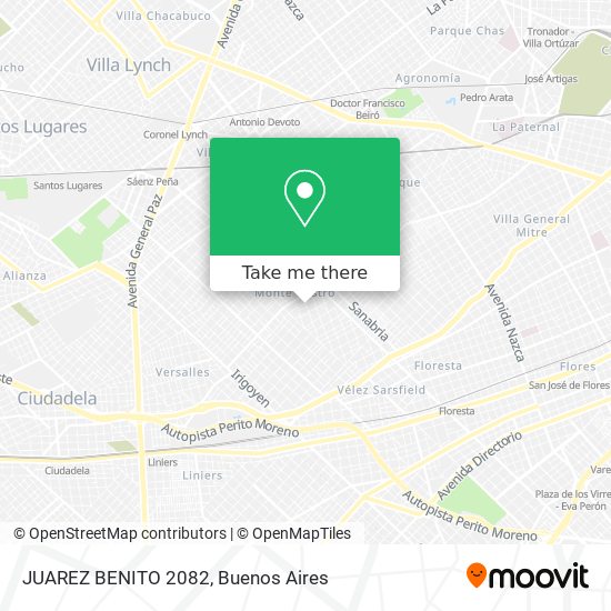 JUAREZ BENITO 2082 map