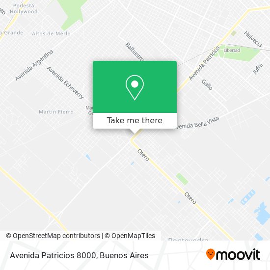 Avenida Patricios  8000 map