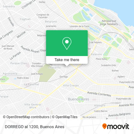 Mapa de DORREGO al 1200