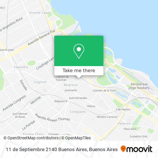 11 de Septiembre 2140  Buenos Aires map