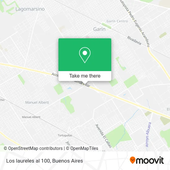 Los laureles al 100 map