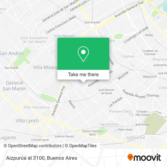 Mapa de Aizpurúa al 3100
