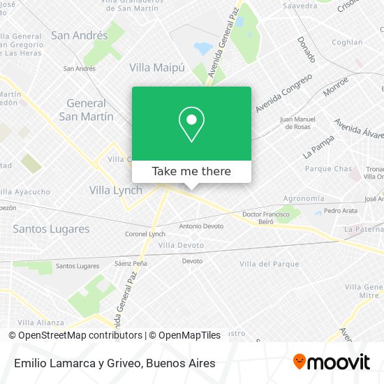 Emilio Lamarca y Griveo map