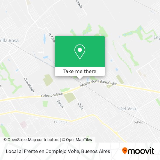 Mapa de Local al Frente en Complejo Vohe