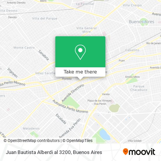 Mapa de Juan Bautista Alberdi al 3200