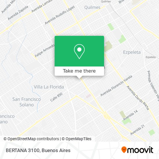 Mapa de BERTANA 3100