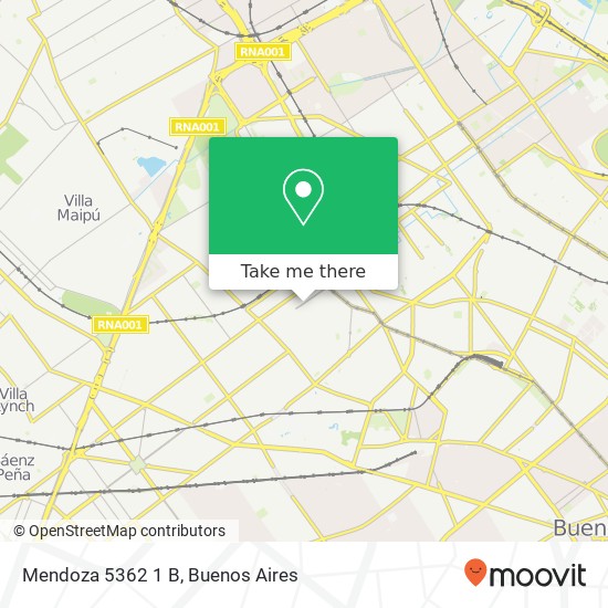 Mendoza 5362 1 B map