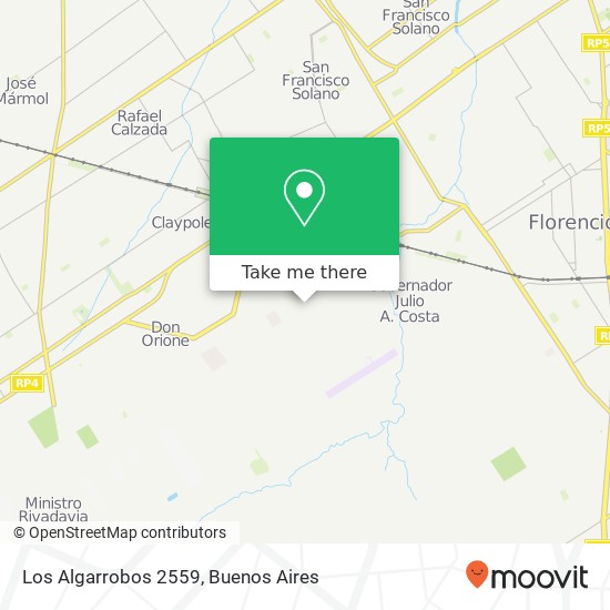 Mapa de Los Algarrobos 2559