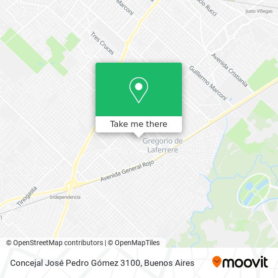 Concejal José Pedro Gómez 3100 map