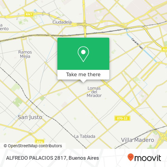 ALFREDO PALACIOS 2817 map