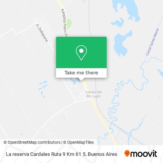 La reserva Cardales  Ruta 9  Km 61 5 map