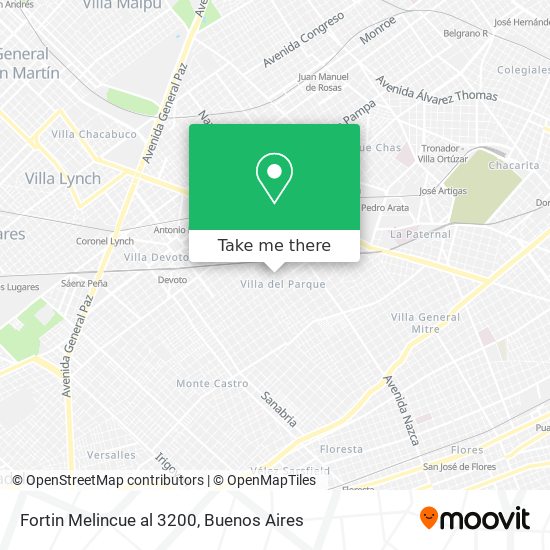 Fortin Melincue al 3200 map