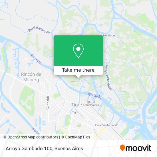 Arroyo Gambado 100 map