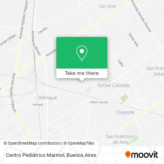 Centro Pediátrico Marmol map