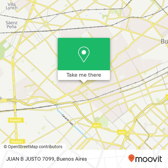 JUAN B JUSTO 7099 map