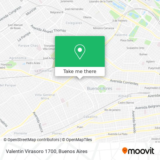 Valentin Virasoro 1700 map
