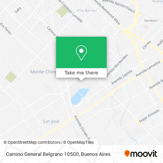 Camino General Belgrano 10500 map