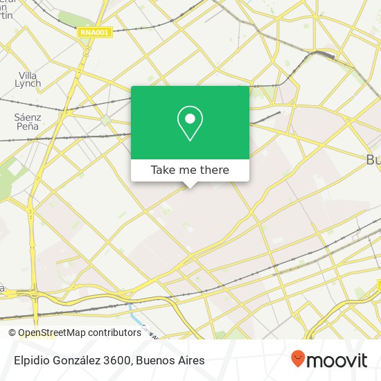 Elpidio González 3600 map