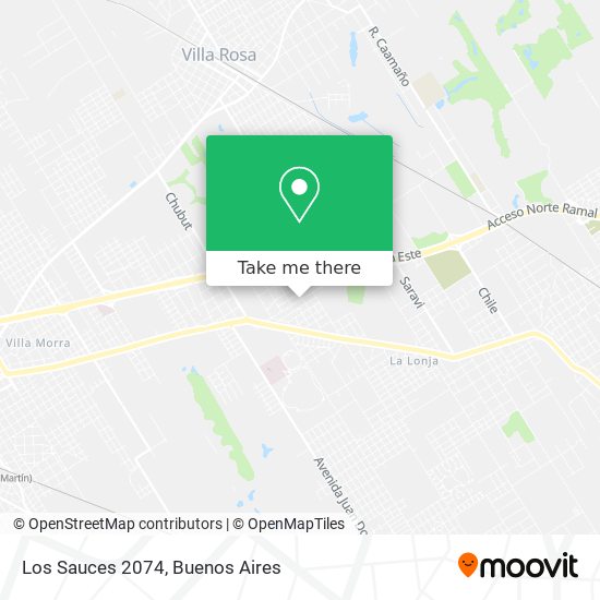 Los Sauces 2074 map