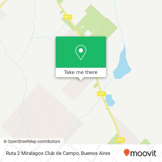 Ruta 2  Miralagos Club de Campo map