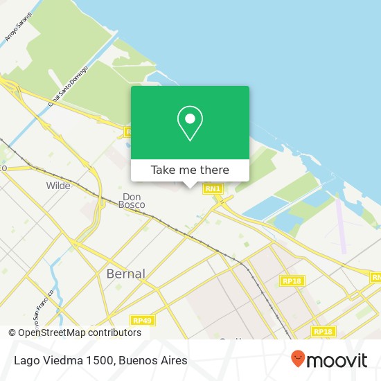 Lago Viedma 1500 map