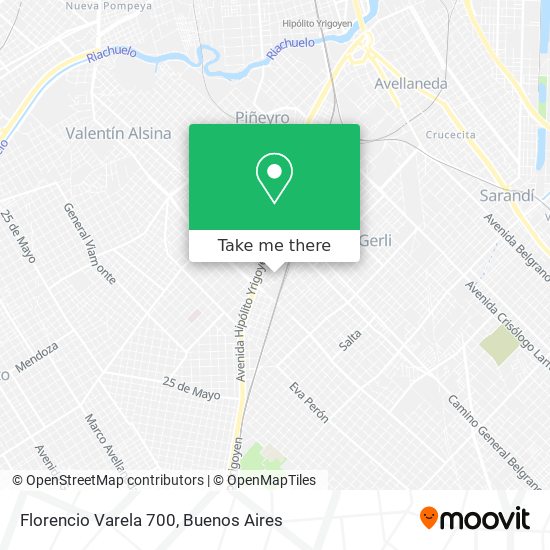 Florencio Varela 700 map