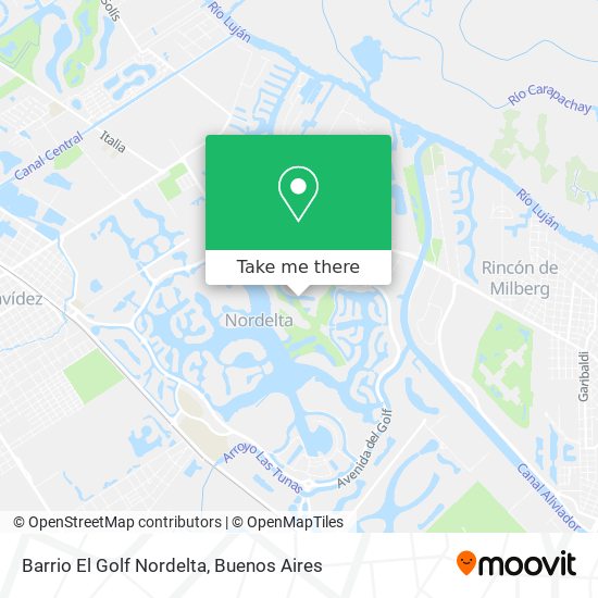Barrio El Golf   Nordelta map