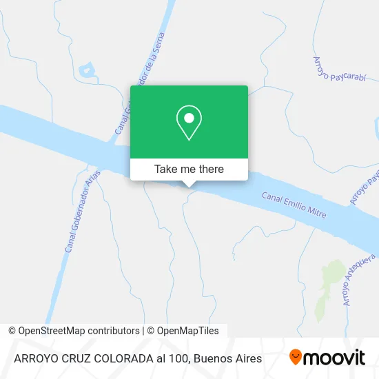 ARROYO CRUZ COLORADA al 100 map