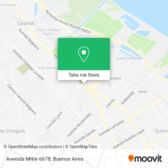 Avenida Mitre 6678 map