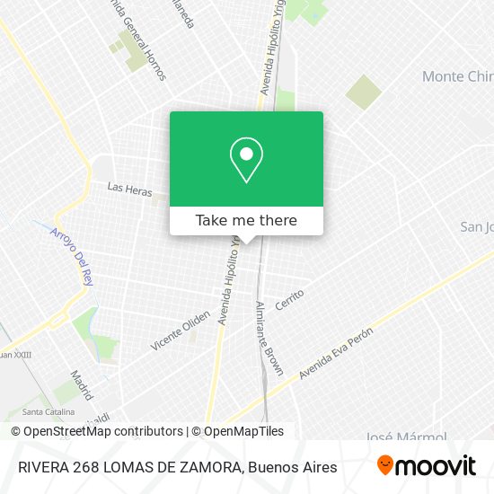 RIVERA 268 LOMAS DE ZAMORA map